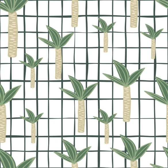 Papel de Parede Adesivo Gride Jungle N013237