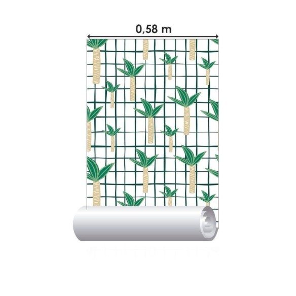 Papel de Parede Adesivo Gride Jungle N013237