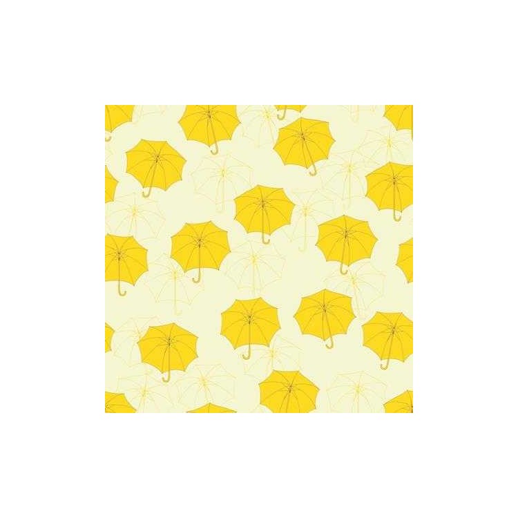 Papel de Parede Adesivo Guarda Chuva Amarelo...