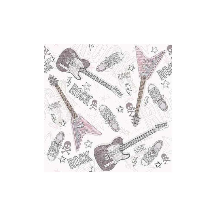 Papel de Parede Adesivo Guitarras Rock  92304766