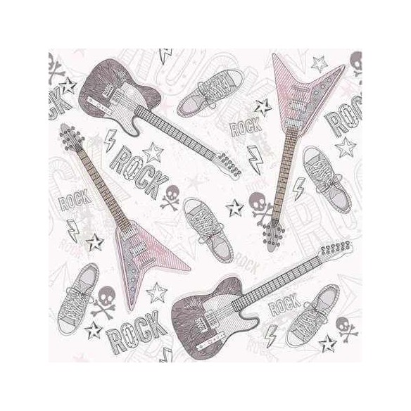 Papel de Parede Adesivo Guitarras Rock  92304766