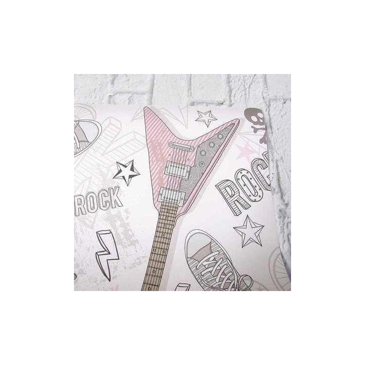 Papel de Parede Adesivo Guitarras Rock  92304766