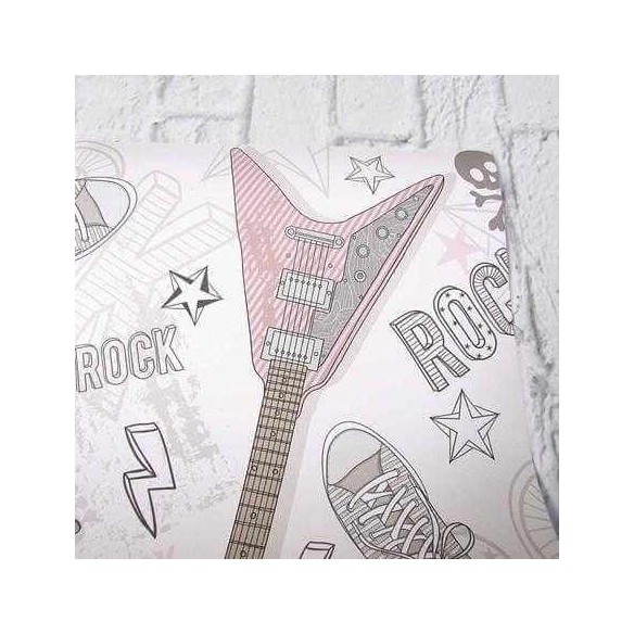 Papel de Parede Adesivo Guitarras Rock  92304766