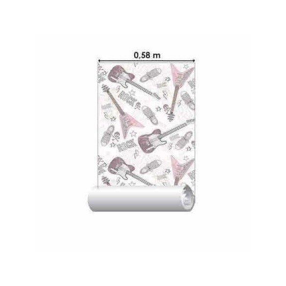 Papel de Parede Adesivo Guitarras Rock  92304766
