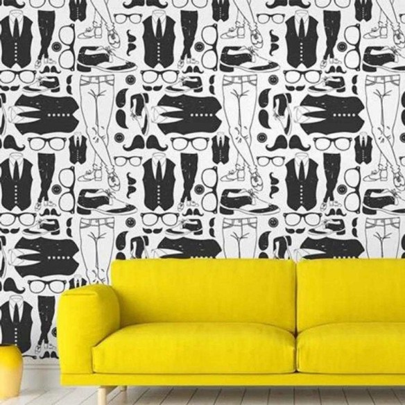 Papel de Parede Adesivo Hipster 136279913