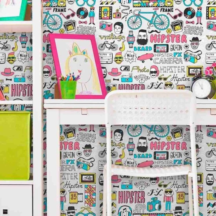 Papel de Parede Adesivo Hipster 202995478
