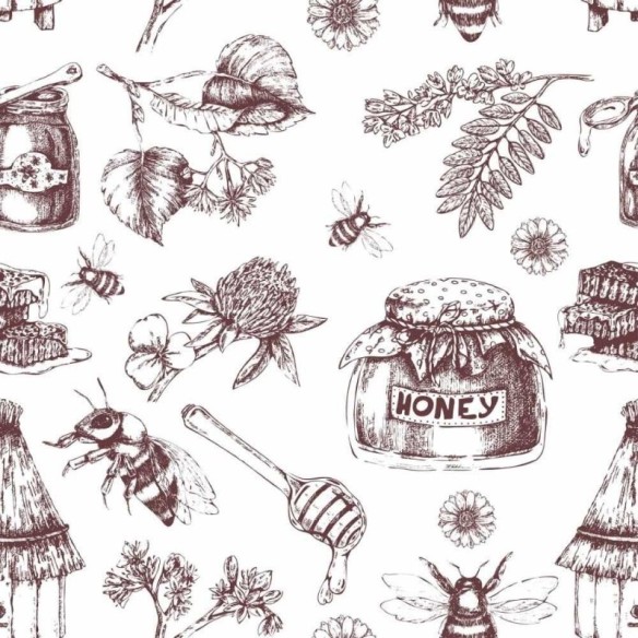 Papel de Parede Adesivo Honey N014088