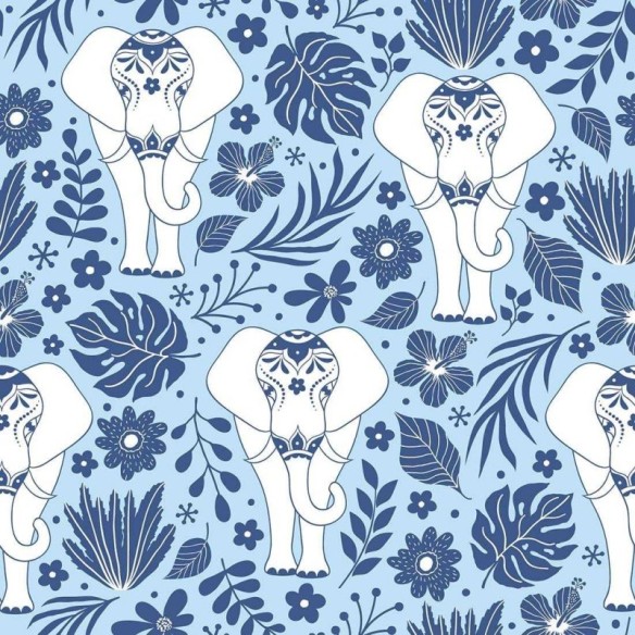 Papel de Parede Adesivo Indiano Comércio N02223