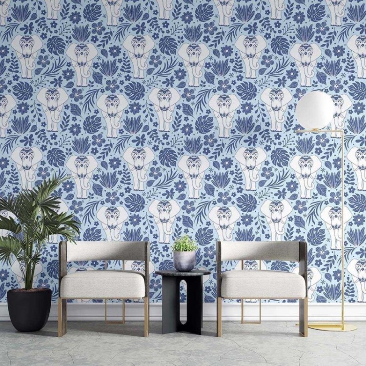 Papel de Parede Adesivo Indiano Comércio N02223