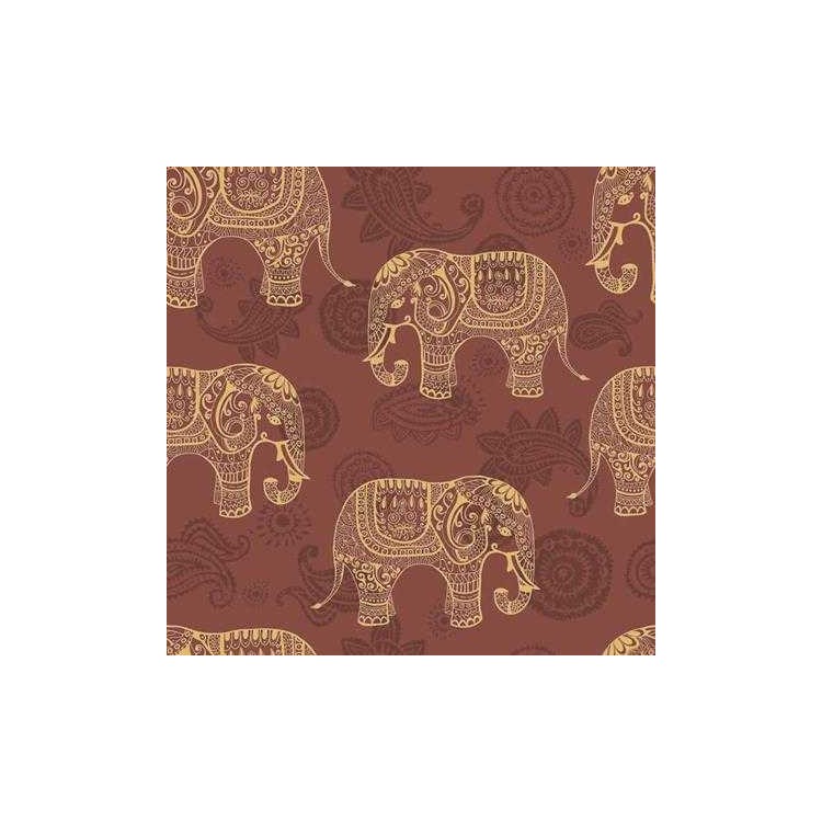 Papel de Parede Adesivo Indiano Elefante 117522841