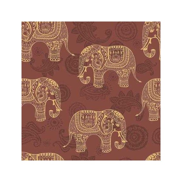 Papel de Parede Adesivo Indiano Elefante 117522841