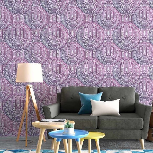Papel de Parede Adesivo Indiano N253B