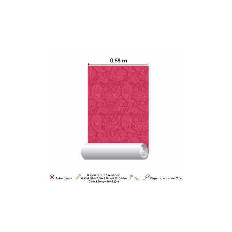 Papel de Parede Adesivo Indiano Rosa 106458356