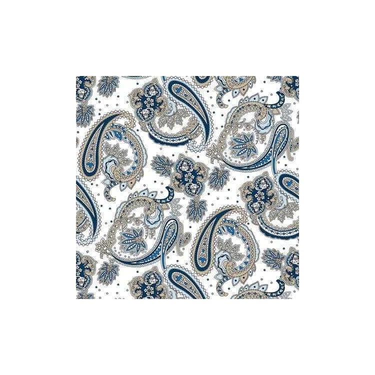 Papel de Parede Adesivo Indiano Salmouras Azul...