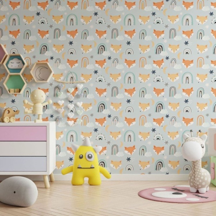 Papel de Parede Adesivo Infantil Animais N013059