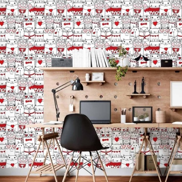 Papel de Parede Adesivo Infantil Animais N015192
