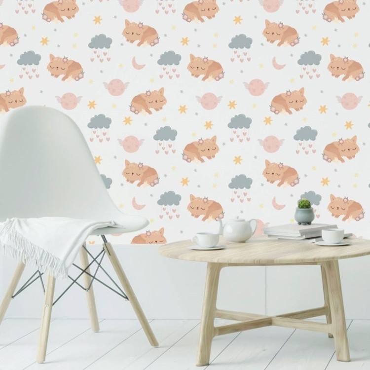 Papel de Parede Adesivo Infantil Animais N019028
