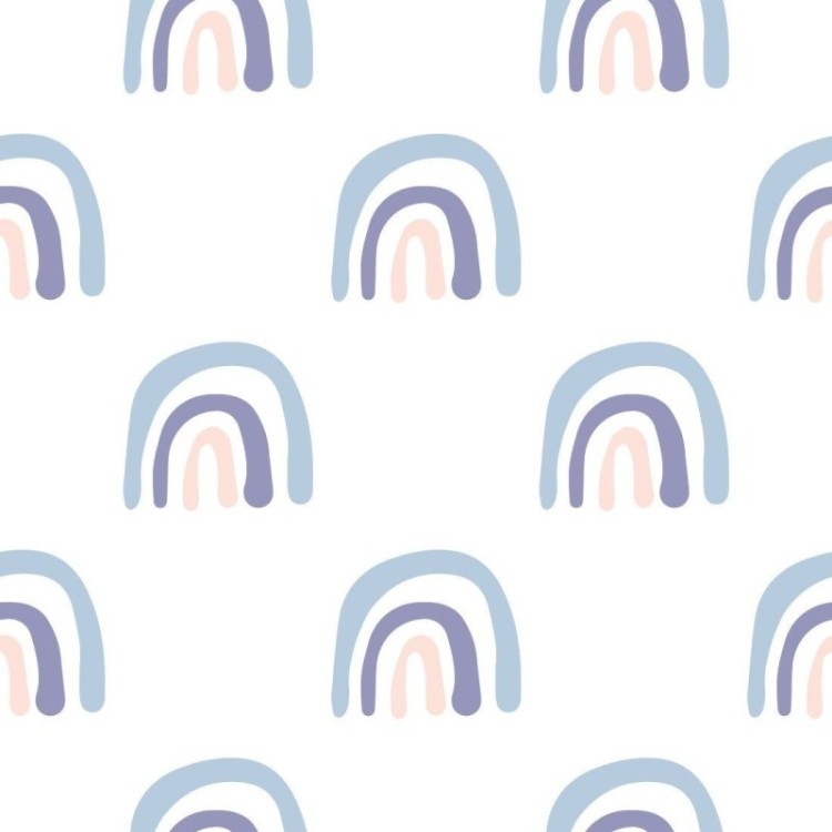 Papel de Parede Adesivo Infantil Arco Iris N013233