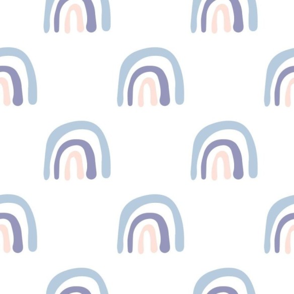Papel de Parede Adesivo Infantil Arco Iris N013233