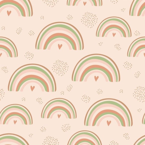 Papel de Parede Adesivo Infantil Arco Iris N017102