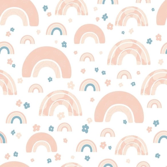 Papel de Parede Adesivo Infantil Arco Iris N017103