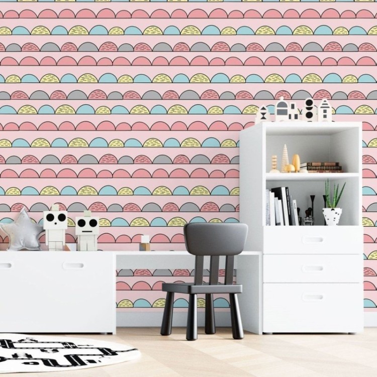 Papel de Parede Adesivo Infantil Arcos N015142