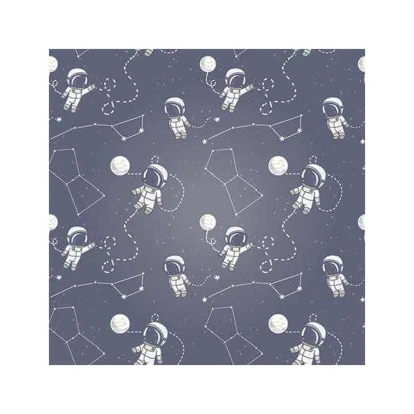 Papel de Parede Adesivo Infantil Astronautas 245627971