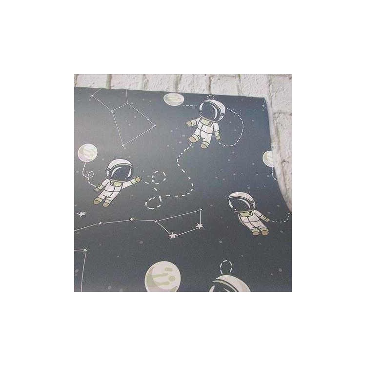 Papel de Parede Adesivo Infantil Astronautas...