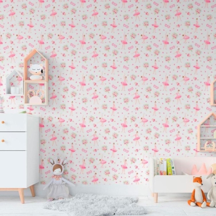 Papel de Parede Adesivo Infantil Bailarina N011094