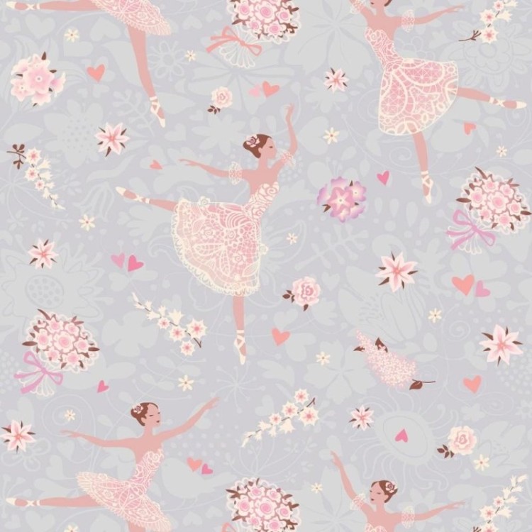 Papel de Parede Adesivo Infantil Bailarina N011101