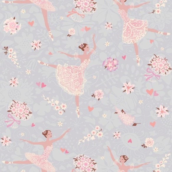 Papel de Parede Adesivo Infantil Bailarina N011101
