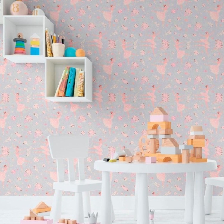 Papel de Parede Adesivo Infantil Bailarina N011101