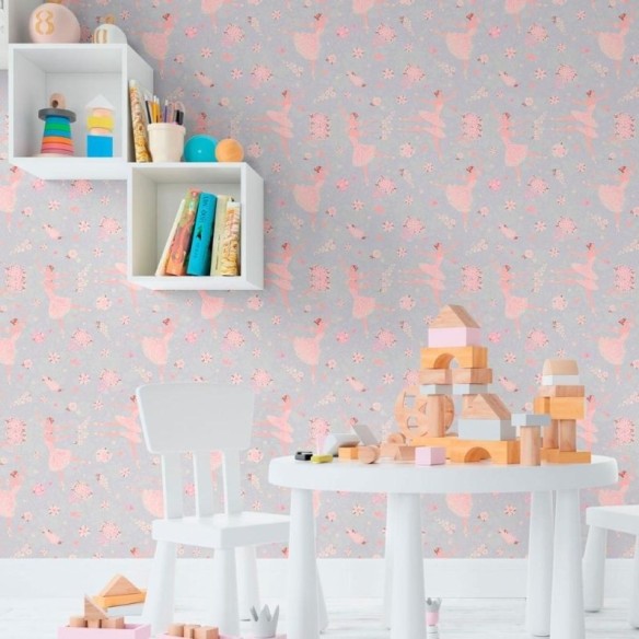 Papel de Parede Adesivo Infantil Bailarina N011101