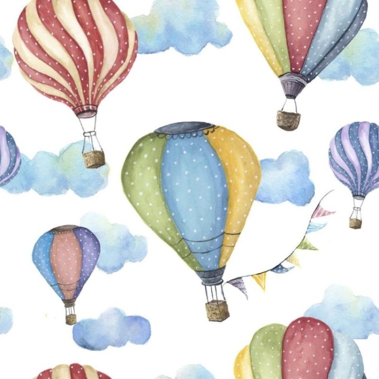 Papel de Parede Adesivo Infantil Balões N011097