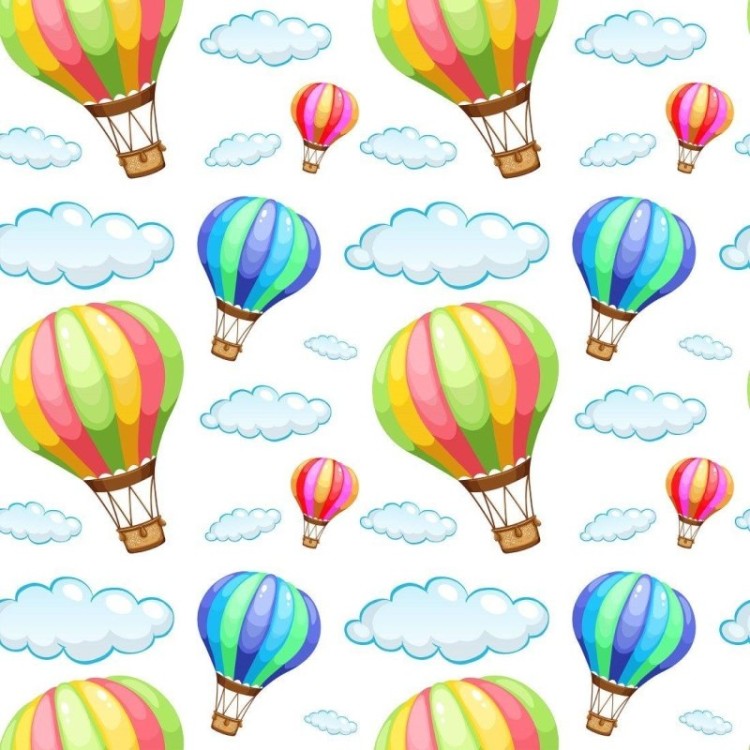 Papel de Parede Adesivo infantil balões N014141