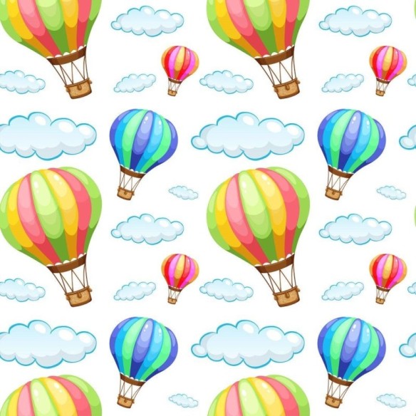 Papel de Parede Adesivo infantil balões N014141