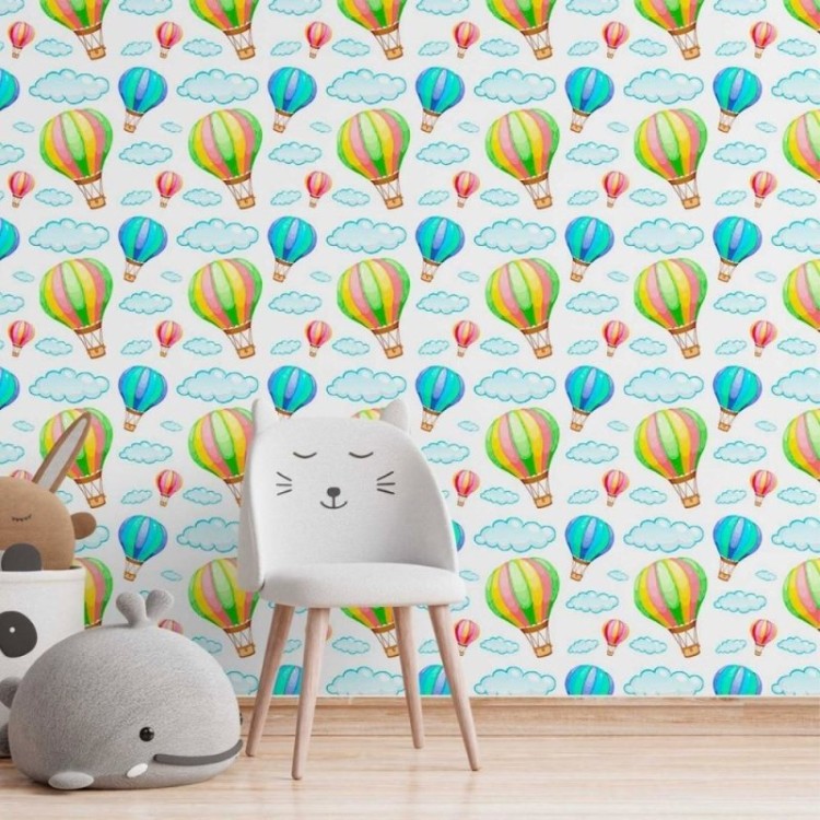 Papel de Parede Adesivo infantil balões N014141