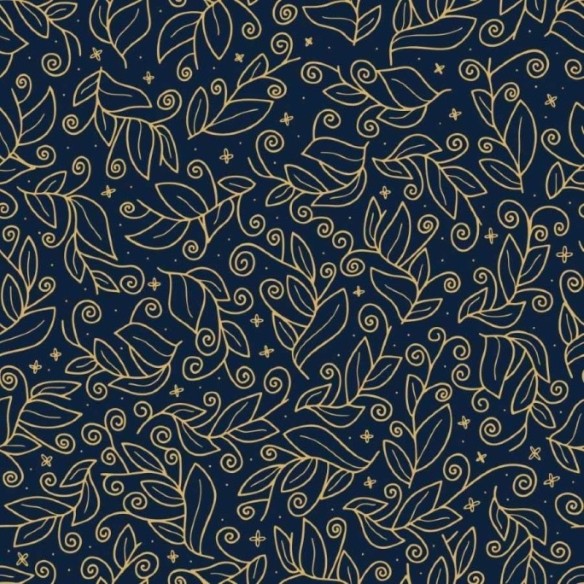 Papel de Parede Adesivo Abstrato Folhas Luxury N013136