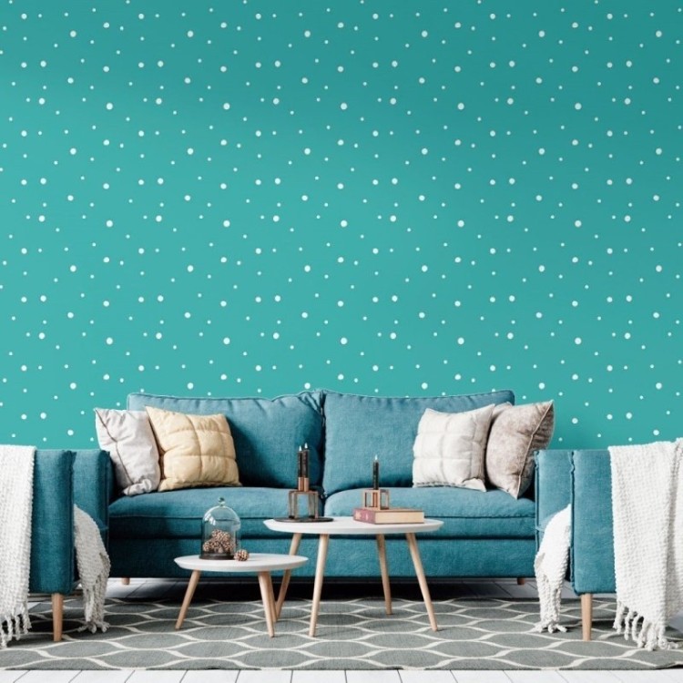 Papel de Parede Adesivo Infantil Bolinhas N018072