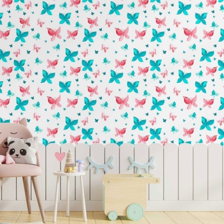 Papel de Parede Adesivo infantil borboleta N014201