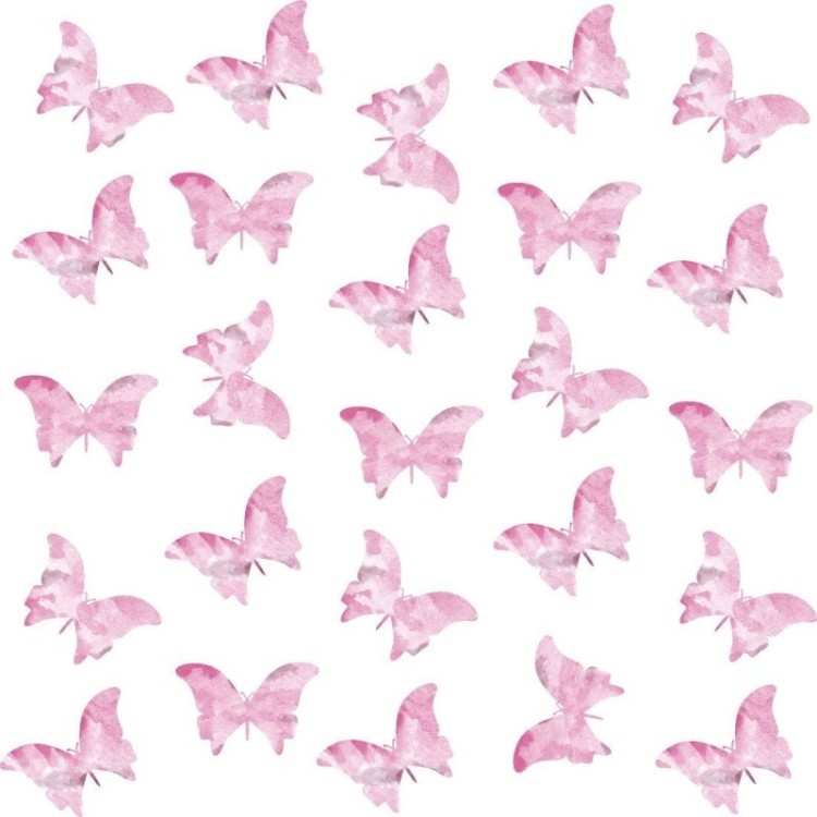 Papel de Parede Adesivo infantil borboletas...