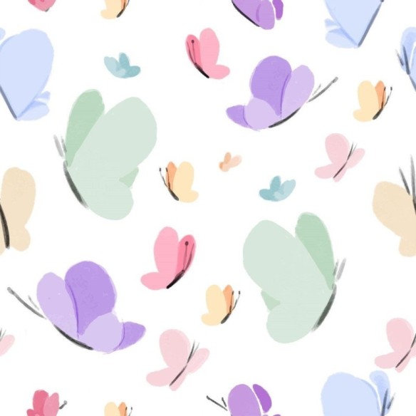 Papel de Parede Adesivo Infantil Borboletas N014021