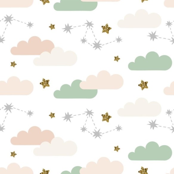 Papel de Parede Adesivo Infantil Céu  N010053