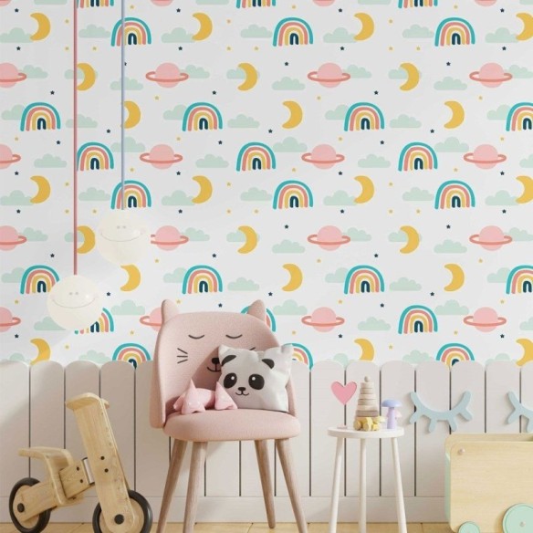 Papel de Parede Adesivo Infantil Céu N014140