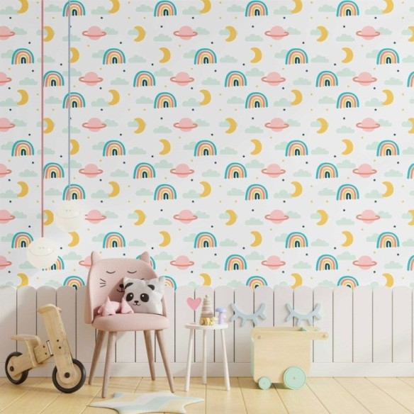 Papel de Parede Adesivo Infantil Céu N014140
