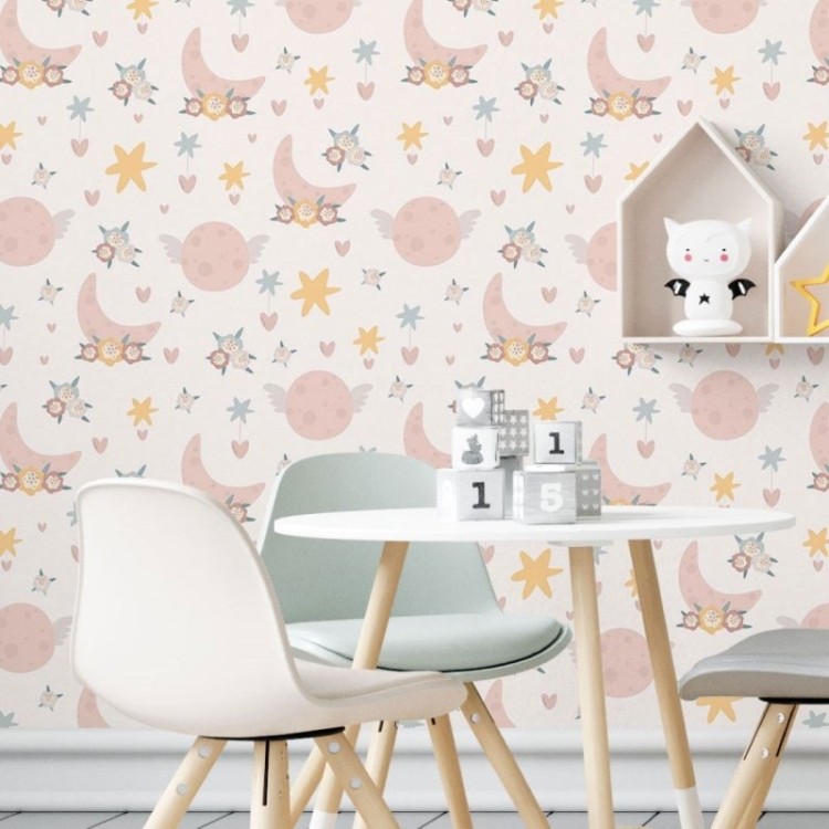 Papel de Parede Adesivo Infantil Céu Sweet N019058