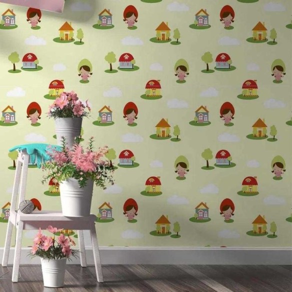 Papel de Parede Adesivo Infantil Chapeuzinho 80080270