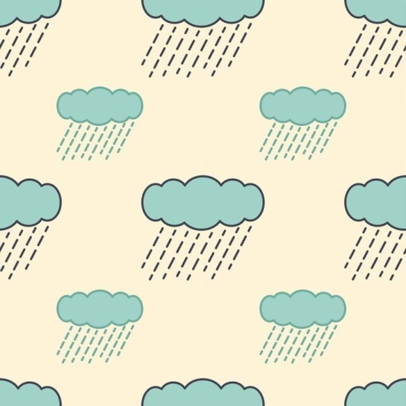 Papel de Parede Adesivo Infantil Chuva N013171