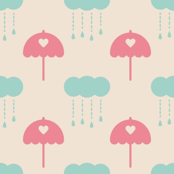 Papel de Parede Adesivo Infantil Chuva N013174