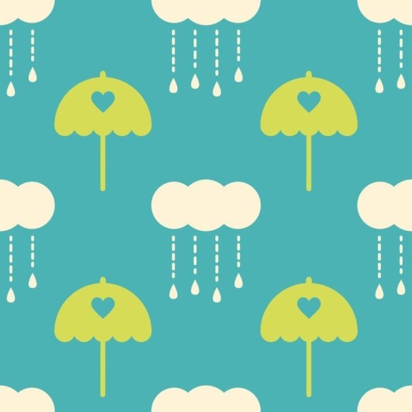 Papel de Parede Adesivo Infantil Chuva N013177